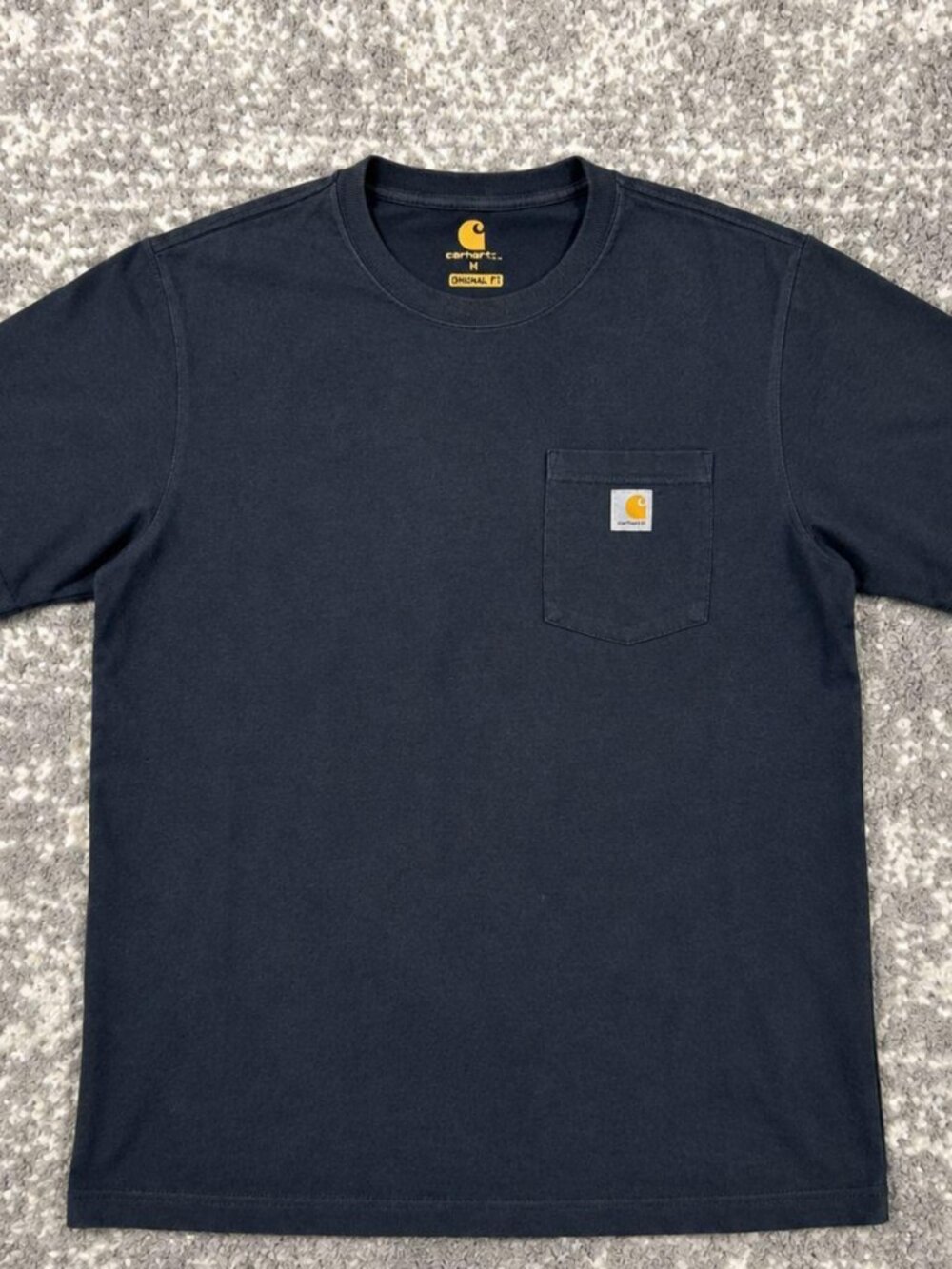 Carhartt Navy Blue Pocket T-Shirt Workwear Essential